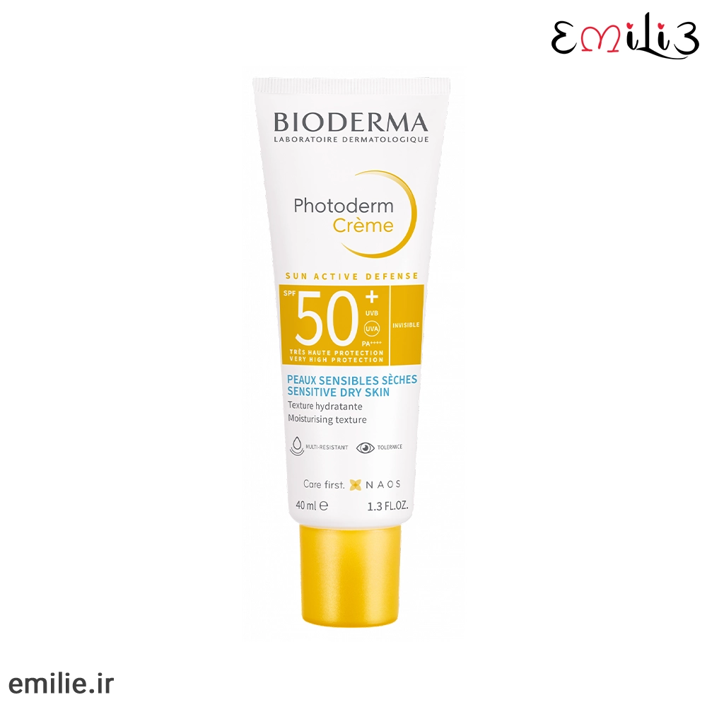 کرم ضد آفتاب بی رنگ SPF 50 بایودرما مدل فتودرم
