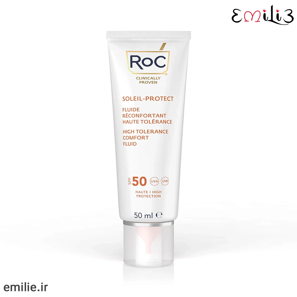 فلوئید ضد آفتاب پوست حساس SPF50 رک 50میل