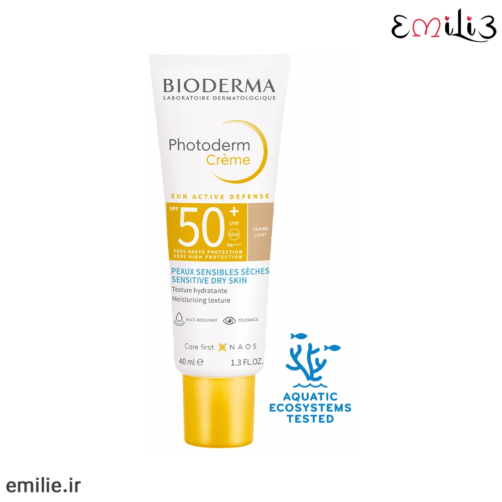 کرم ضد آفتاب فتودرم رنگی spf +50 بایودرما