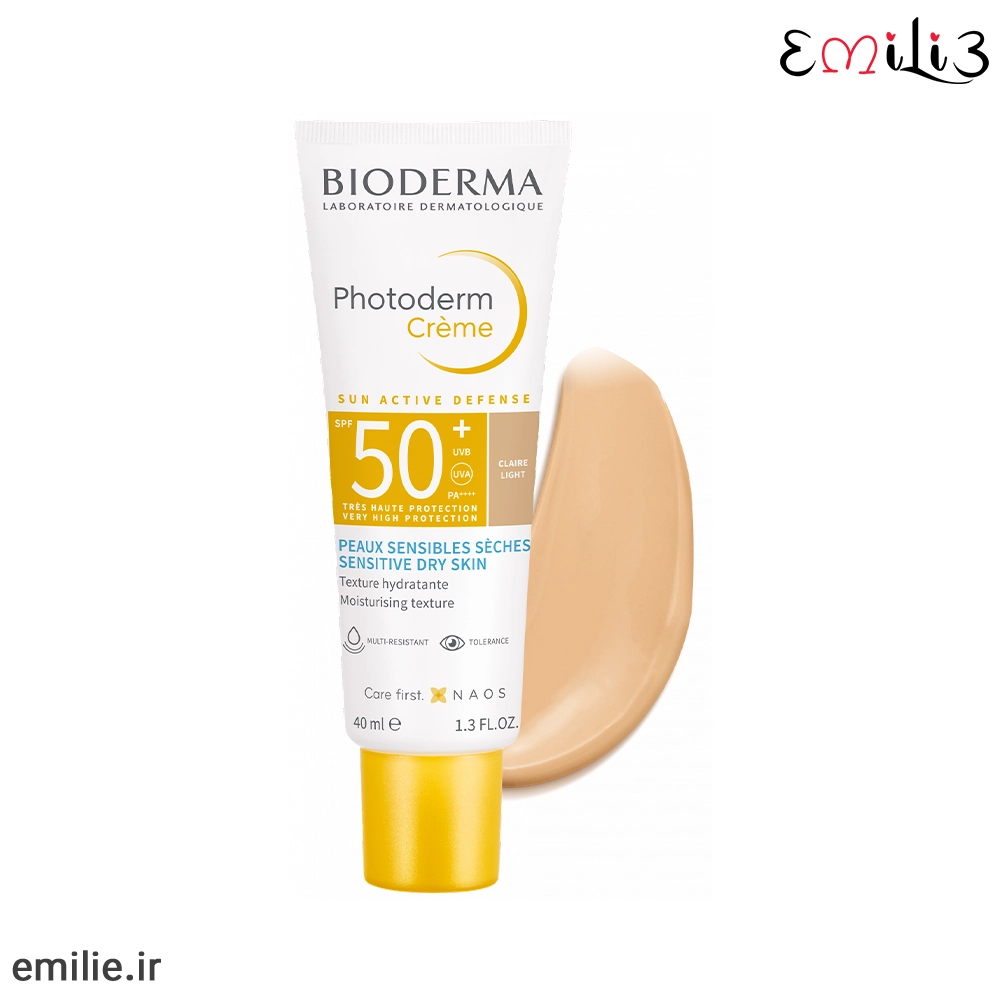 کرم ضد آفتاب فتودرم رنگیspf +50 بایودرما
