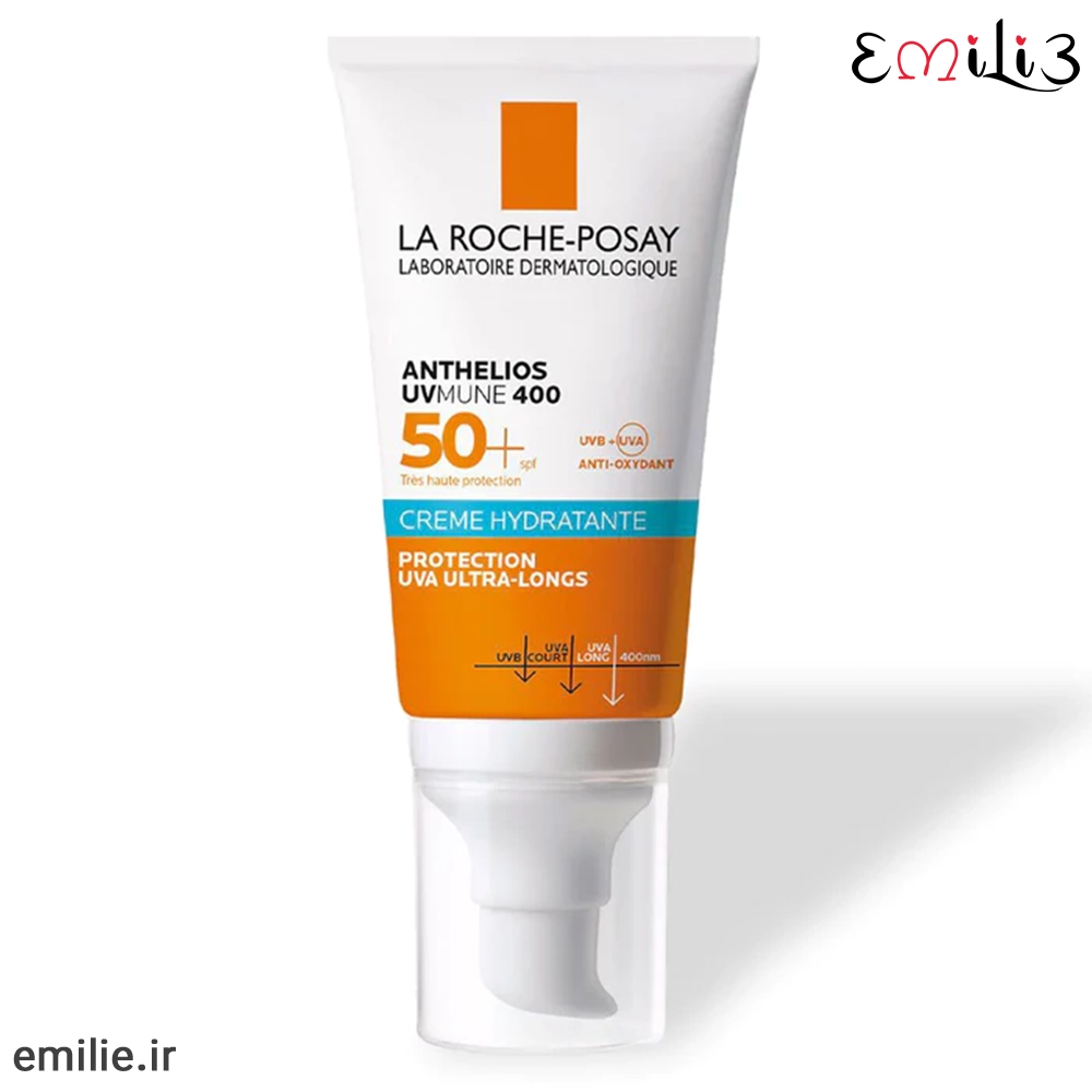 ضد آفتاب آبرسان spf 50 بی‌رنگ یووی مون 400 لاروش پوزای