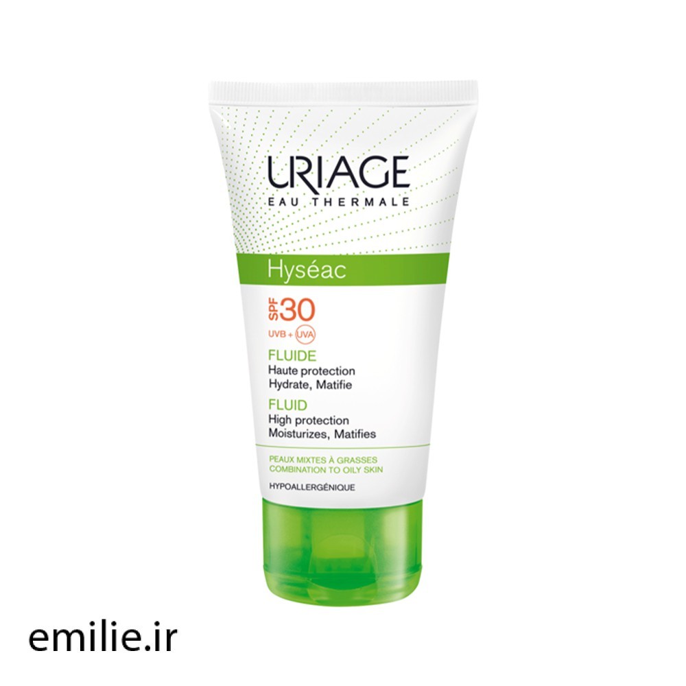 Uriage-Hyseac-SPF30-Sunscreen-Cream-50ml کرم ضد آفتاب اوریاژ سری Hyseac SPF30 حجم 50 میل