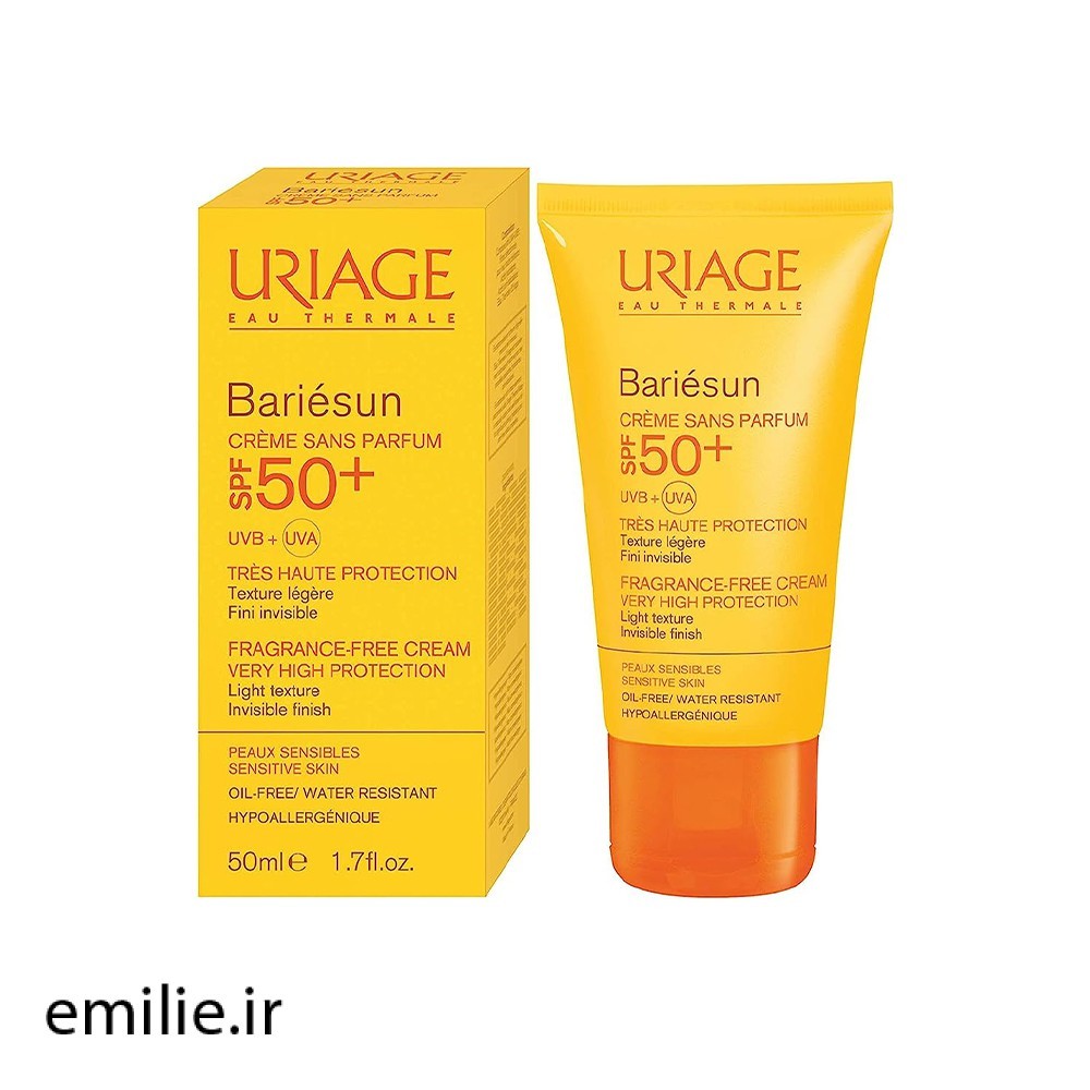uriage-Bariesun-MAT-series-sunscreen-cream-50-ml کرم ضد آفتاب اوریاژ سری Bariesun مدل MAT حجم 50 میل
