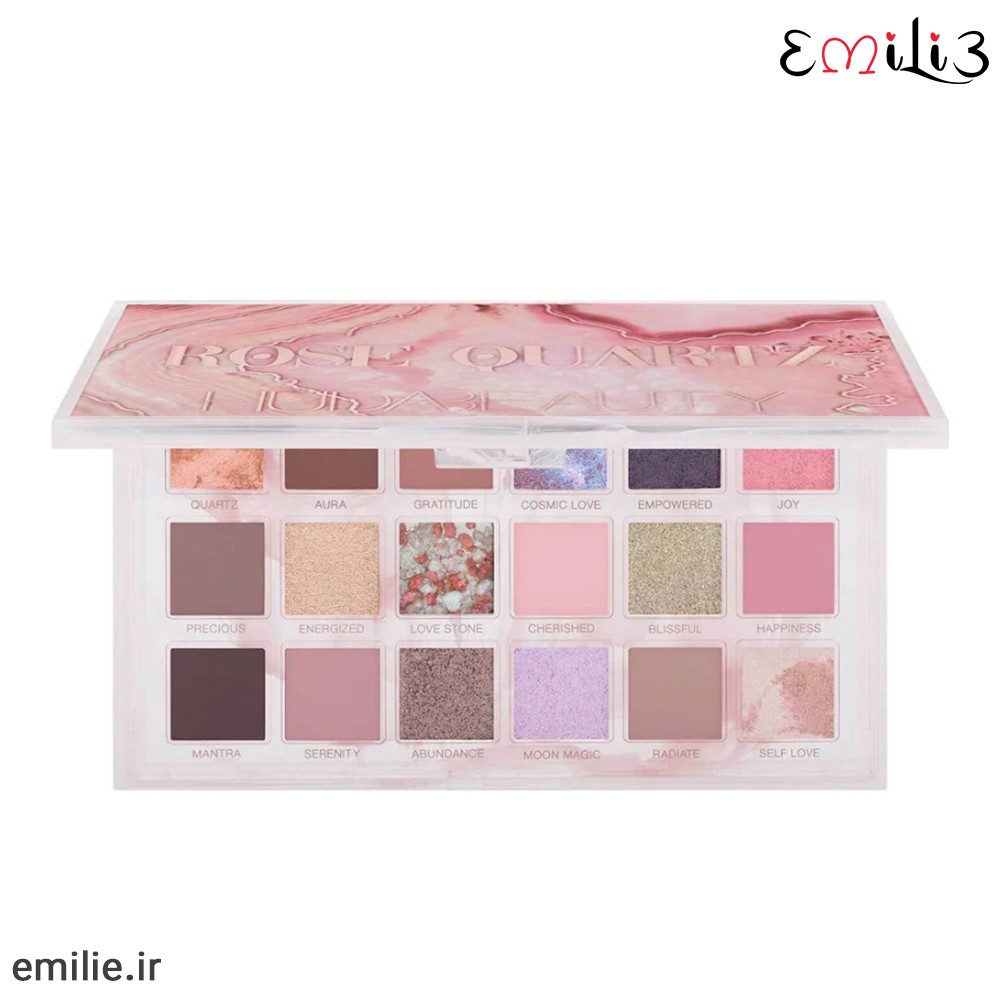 Rose-Quartz-Eyeshadow-Palette پالت سایه Rose Quartz هدی بیوتی