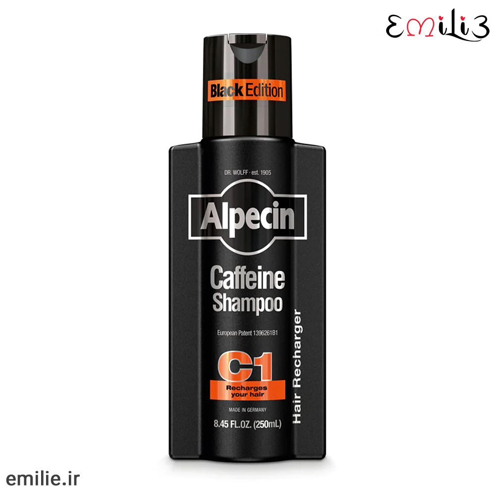 Alpecin-Coffein-Shampoo-C1-Black-Edition-250ml شامپو کافئین آلپسین C1 بلک ادیشن