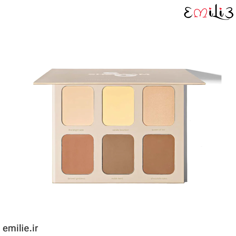 STEREO-FACE-SIX-COLOR-COSMETIC-DISC-502-NUDE پالت کانتور و هایلایت شیگلم