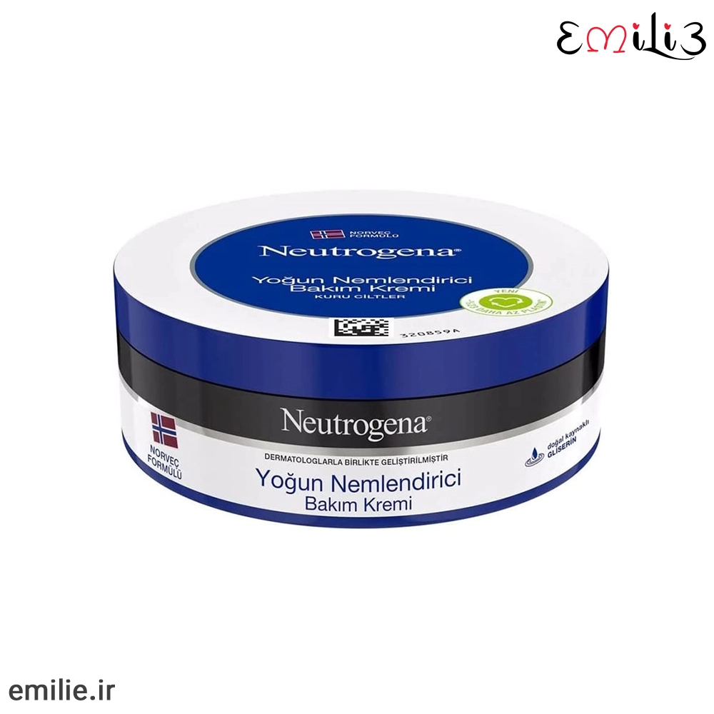 neutrogena yogun nemlendirici 1 کرم مرطوب کننده کاسه ای سفید آبی نوتروژینا