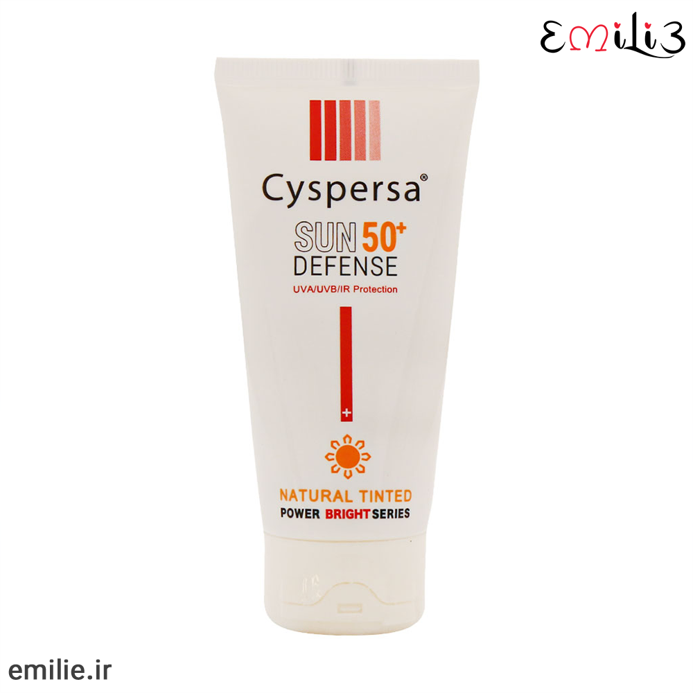 کرم ضدآفتاب سیسپرسا ضدلک SPF50 رنگ طبیعی 50 میل