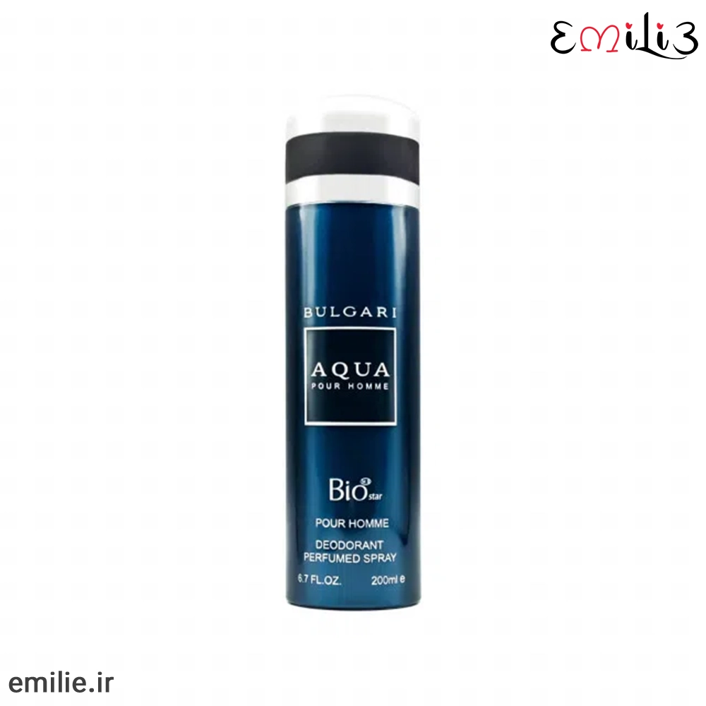 body spray for men aqua bulgari bio star اسپری بدن مردانه آکوا بولگاری AQUA BULGARI بیو استار
