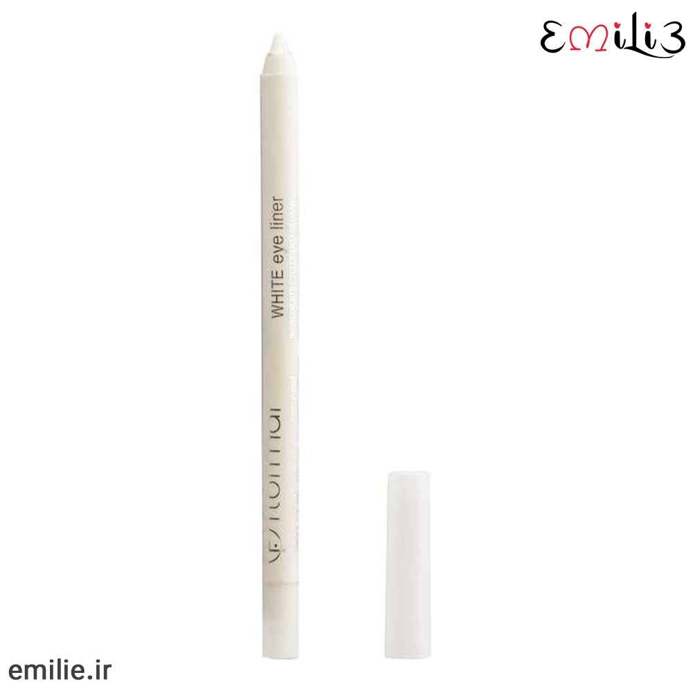 white eyeliner flormar 1 مداد چشم شمعی سفید فلورمار