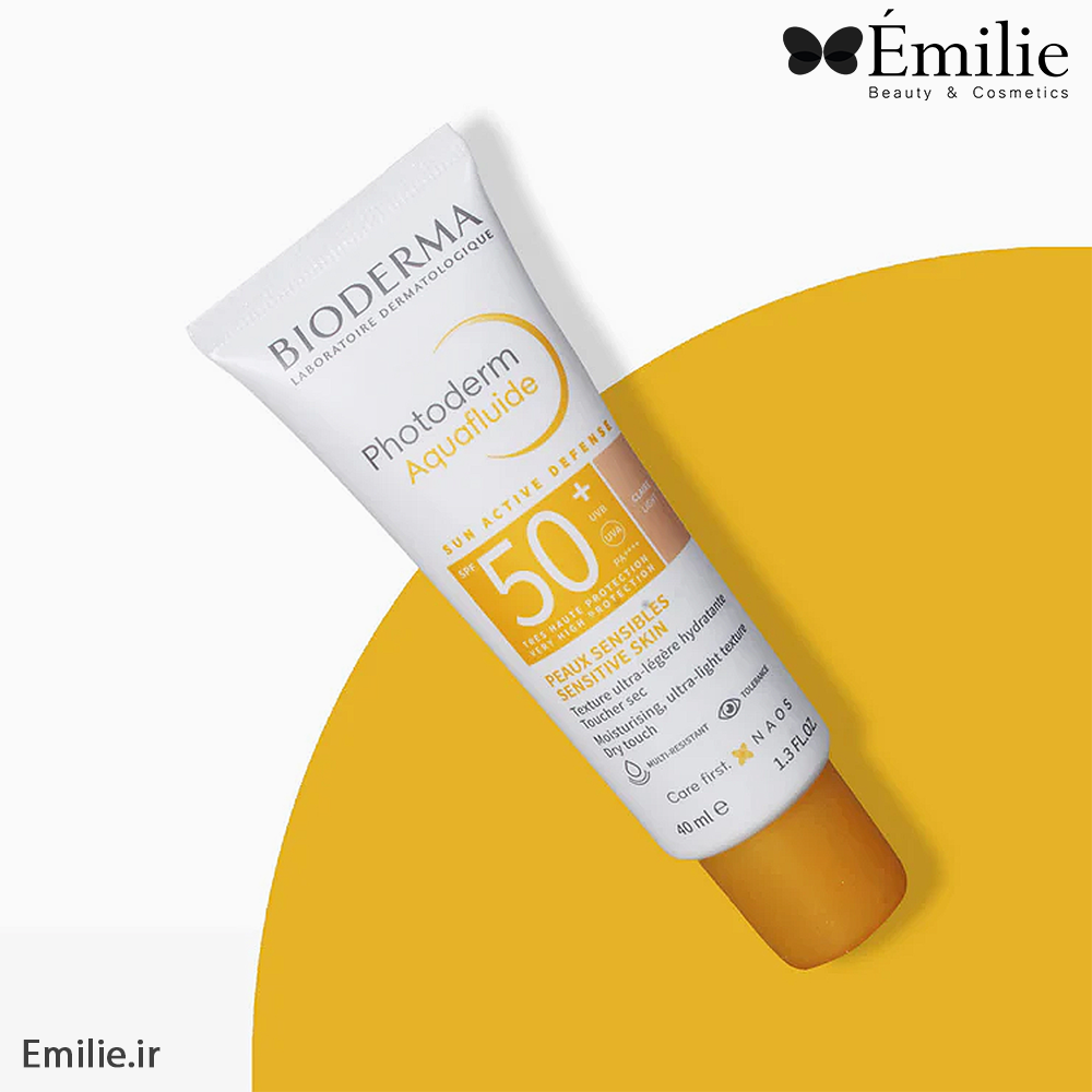 ضد آفتاب فتودرم آکوافلوئید بایودرما رنگی SPF50+