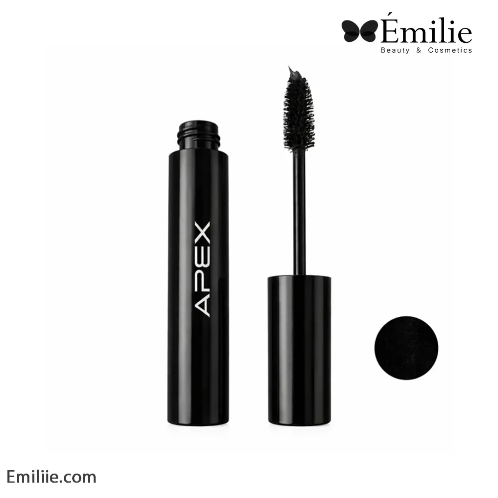 ریمل حجم دهنده اپکس مشکی Apex مدل Longlasting Glossy Lashes Extra