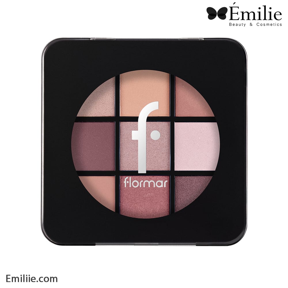 پالت سایه چشم 9 رنگ فلورمار مدل Eyeshadow